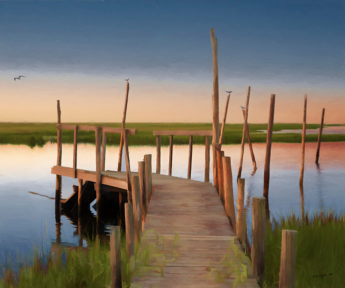 "Dock of the Bay," by Randall FitzGerald, is one of the works on display at the ARTery Gallery in October.
